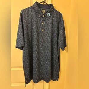 FootJoy Lisle Self Collar Desert Print Polo